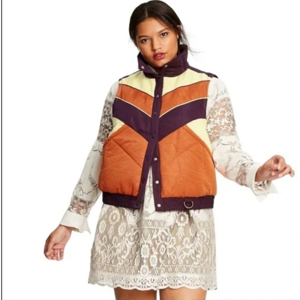 Anna Sui x Target 20th Anniversary Collection Retro PufferVest NWT